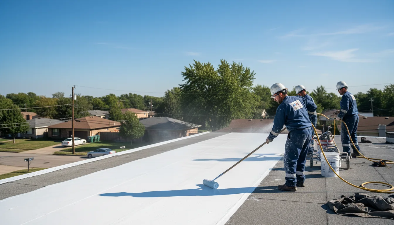 Commercial roof coating in Estherville, IA near me